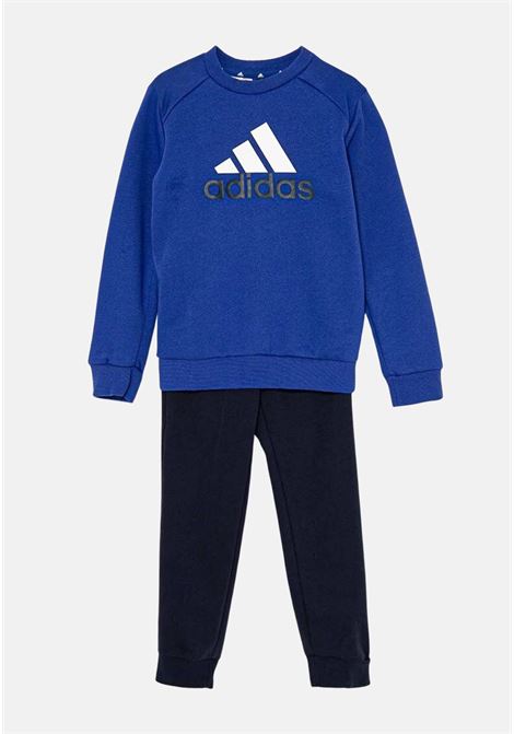 Tuta Essentials Big Logo Fleece Jogger Set blu da bambino ADIDAS PERFORMANCE | IV7307.